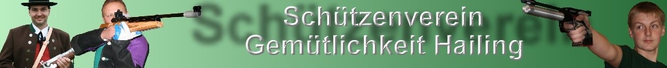 Banner Schtzenverein Gemtlichkeit Hailing